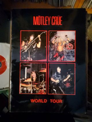 Motley Crue Shout At The Devil Tour Book Program Programme Very Good Cond Rare