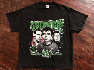 Green Day Blink 182 Pop Disaster Tour 2002 Concert T Shirt Xl Rare Punk