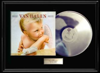 Van Halen 1984 Framed Lp White Gold Silver Platinum Tone Record Rare Non Riaa