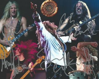 Whitesnake - Signed 8x10 Color Photo By All 5 Members