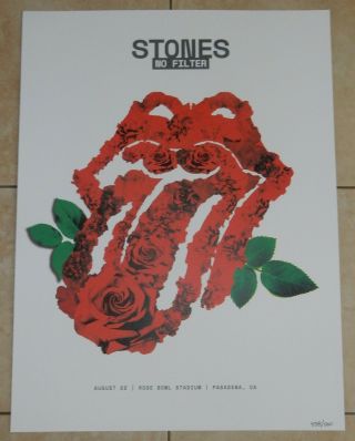 Rolling Stones Poster Rose Bowl 2019 From The Show /500