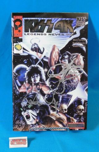 Kiss 4k Comic Issue 1 Signed By Paul Stanley & Gene Simmons