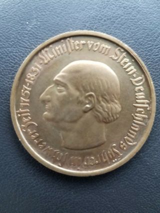 Germany Weimar,  Westphalia 1923 Bronze 10000 Mark Notgeld 45mm