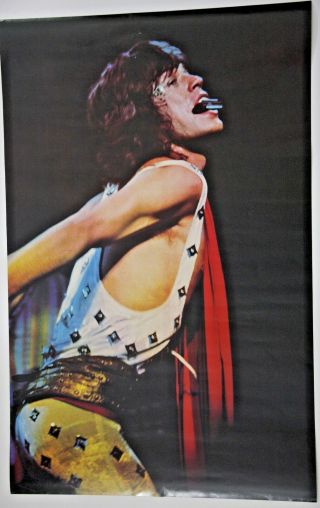 Mick Jagger The Rolling Stones Exile On Main Street Vintage 1972poster