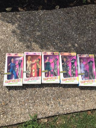 1998 Spice Girls Spice It Up Complete Set Of 5 Dolls In Factory Boxes