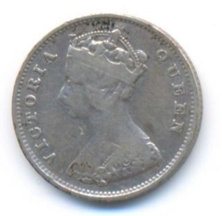 Hong Kong Queen Victoria Silver 10 Cents 1898 F/vf