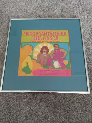 Mongo Santamaria And Luis Gasca Concert Dance Framed Poster/flyer
