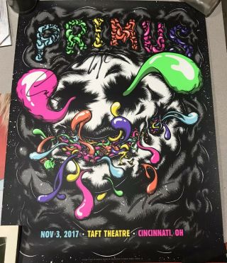 Primus Signed Poster 11/3/7 Taft Theatre Cincinnati Oh Les Claypool