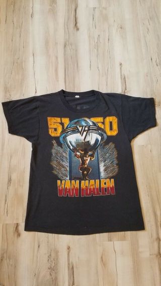Vintage Van Halen 5150 1986 Texxas Jam Concert T - Shirt Rare Vintage Rock Shirt