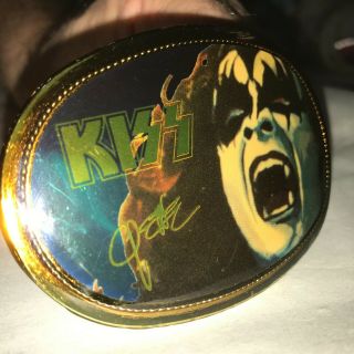Vintage 1977 Kiss Gene Simmons Pacifica Belt Buckle And It Still Has It 