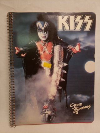 Kiss Gene Simmons Notebook With Red Order Form 1978 Aucoin Perfect Display