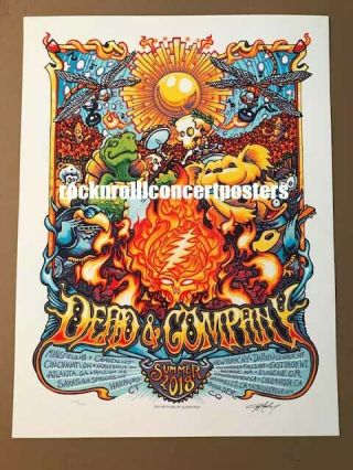 Dead & Company Summer Tour 2018 Poster S/n By Aj Masthay Show Edition Not Emek