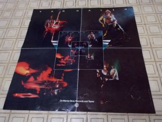 Van Halen - 1st Album Poster 23 1/4 X 23 1/4 Inch Warner Bros.  Vintage Promo