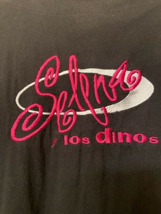 Rare Vintage Selena Quintanilla Y Los Dinos Pink Black Baseball Jersey 2