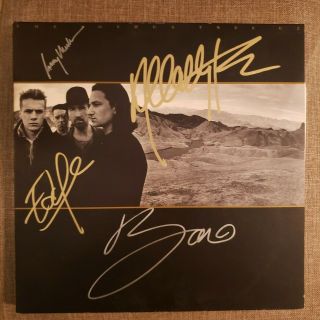 U2 Signed Album - Joshua Tree From 1987 By 4 Members