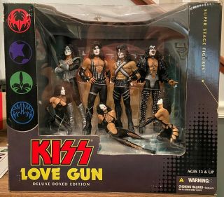 Kiss Love Gun Deluxe Box Edition Stage Figures Mcfarlane Toys