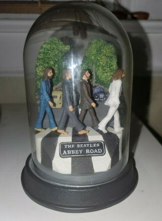 The Beatles Abbey Road Franklin Glass Domed Music Box.  1995