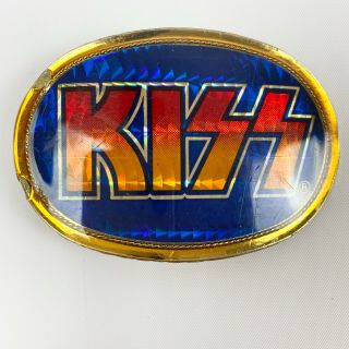 Kiss Logo Belt Buckle 1978 Pacifica Prism Destroyer Orig Vtg