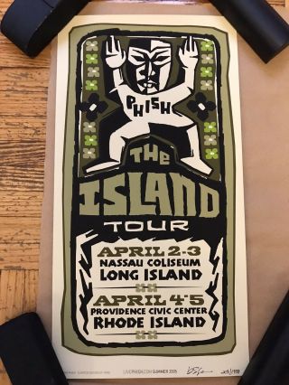 Phish Island Tour 2005 Limited Edition Rare Dan Sharp 209/1998