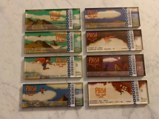 Phish 2013 Fall Tour Official Lucite Ticket Magnet Set