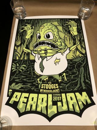 2007 Pearl Jam Lollapalooza Poster,  Ames Bros
