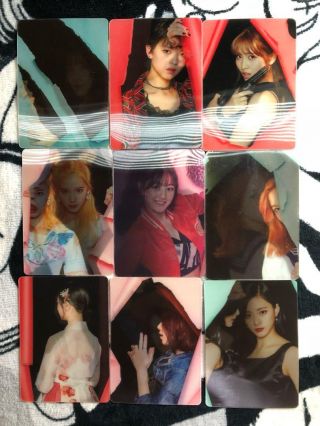 Twice Official Lenticular 3d Photocard Complete Set 2nd Album Page Two