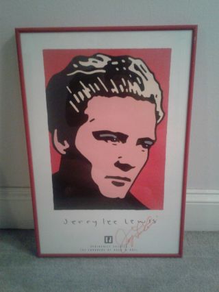 Jerry Lee Lewis Autographed Legends Of Rock And Roll Print