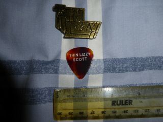 Thin Lizzy Scott Gorham 1981 Guitar Pick