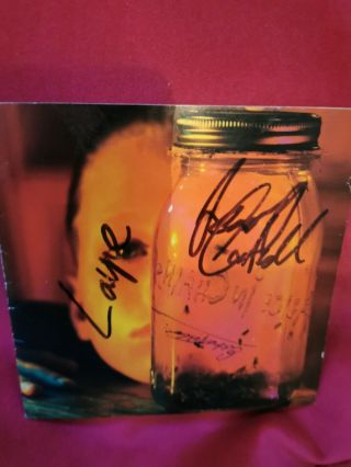 Alice In Chains Layne Staley Signed Jar Of Flies Cd Insert Cantrell Vedder