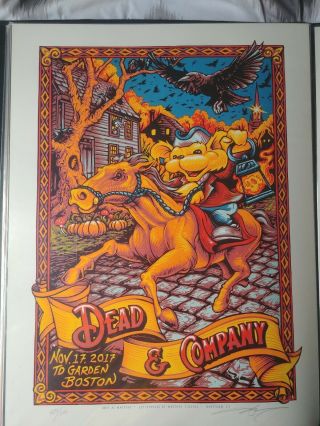 Dead And Company Poster Boston Aj Masthay Boston Garden 11/19/2017