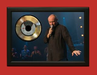 Phil Collins Poster Art Wood Framed 45 Gold Record Display C3