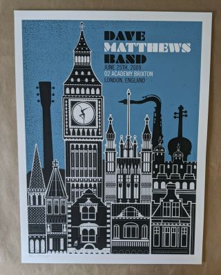 Dave Matthews Band DMB Poster Set 6/25/09 6/26/09 O2 Academy Brixton London UK 2