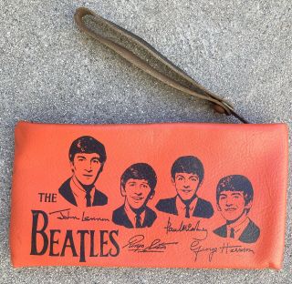 The Beatles 1964 Pencil Case / Clutch Purse, .