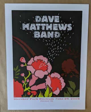 Dave Matthews Band Dmb Poster 6/25/05 Hershey Park Stadium Hershey Pa