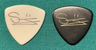 The Police Sting Signature White And Black Bass Guitar Picks - 1990s Solo Tours