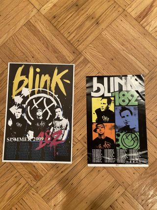 Summer 2009 And 2011 Blink 182 Concert Poster Vip Package Limited Reunion Tour