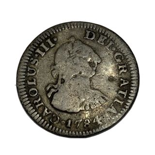 1784 Colonial Spain Carlos Iii 1/2 Reales