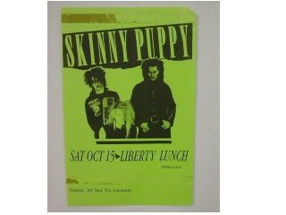 Skinny Puppy Handbill Poster Liberty Lunch