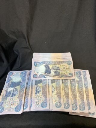 One Half Million Iraqi Dinar Uncirculated 500,  000 Iqd (5000×100) 4