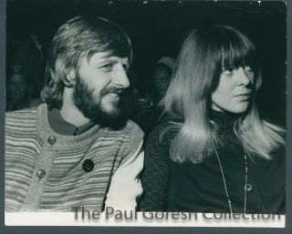 Beatles - B576 Press Photo - Ringo Starr With Maureen - 1966 - Estq