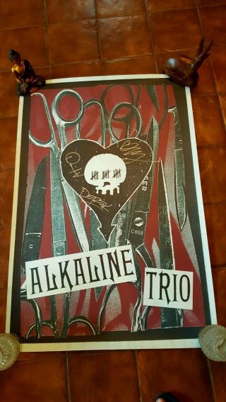 Alkaline Trio Autographed Poster