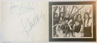 Beatles Wings Linda Mccartney Signed Autographed Promo Card 1976