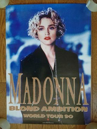 Madonna Blonde Ambition World Tour Japan Warner Pioneer Official Promo Poster