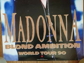 MADONNA Blonde Ambition World Tour JAPAN Warner Pioneer Official Promo Poster 3