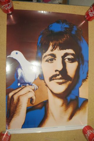 Ringo Starr Beatles Dove Avedon Nems Limited First Edition Poster = 18.  5 " X 26 "