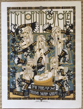 My Morning Jacket Years Eve 2008 Madison Square Garden Poster Show Burwell