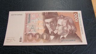 Germany 1000 Marks Xf,  /aunc