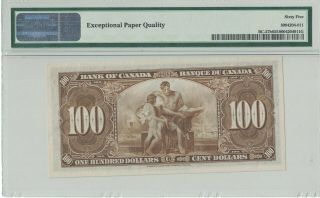 1937 Bank of Canada $100 BC - 27b PMG 65 GEM - UNCIRCULATED 2