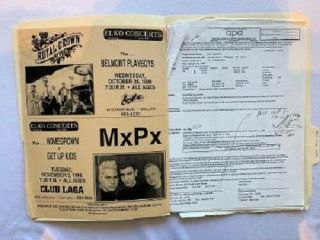 Royal Crown Revue Concert Contract 1998 Pittsburgh