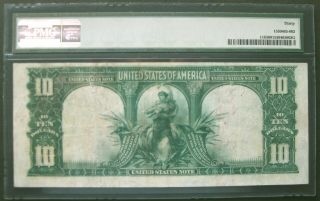 1901 USA $10 Legal Tender iconic buffalo note PMG 30 Fr 118 2